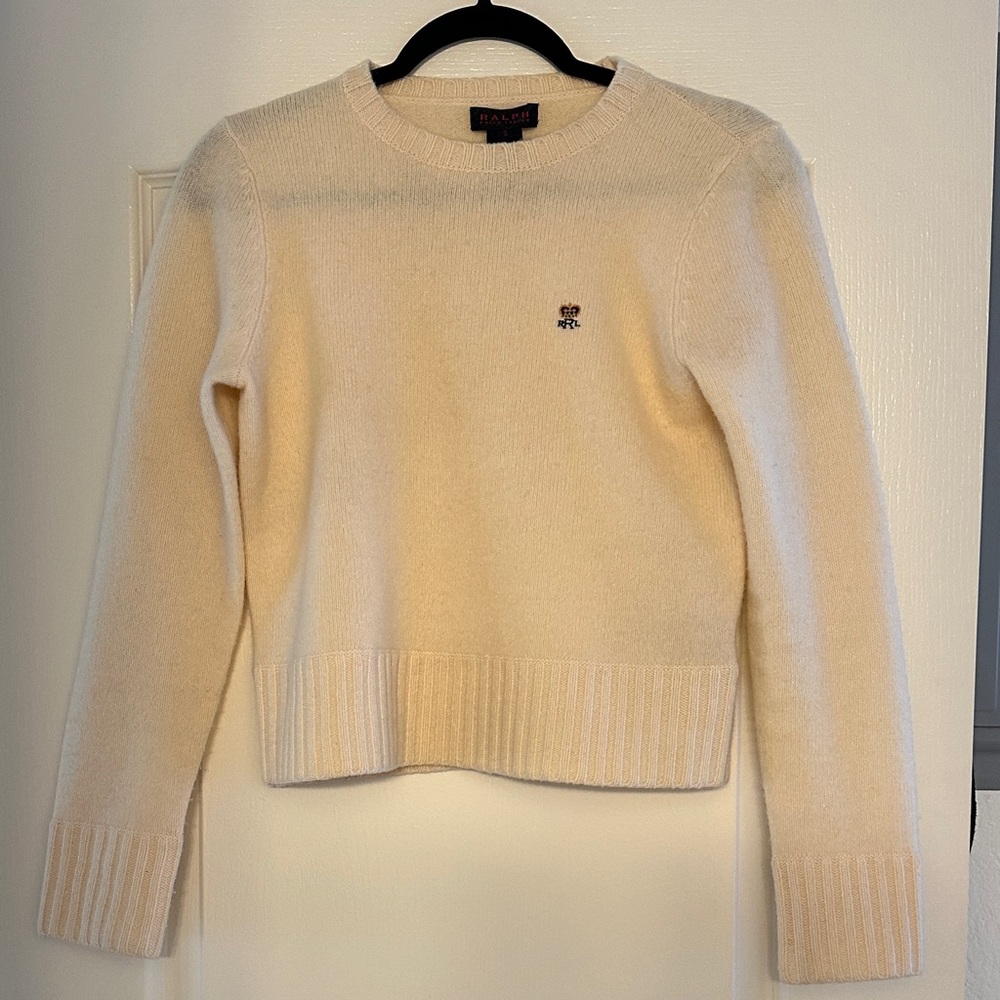 Polo by Ralph Lauren Women's Ivory Crew Neck Sweater